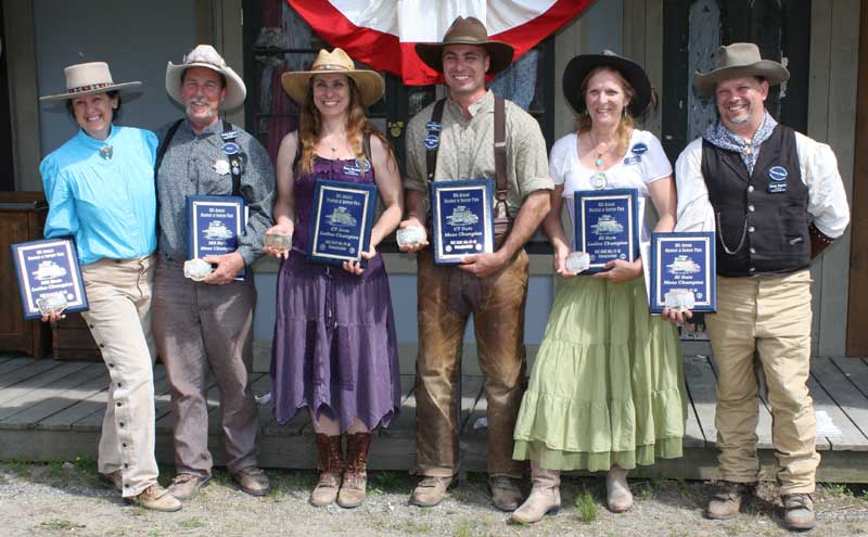 State Champions:  L to R: Hawley McCoy - MA, Grazer - MA, Appaloosa Amy - CT, James Samuel Pike - CT, Nanny Oakley - RI, Nutmeg Ryder - RI.