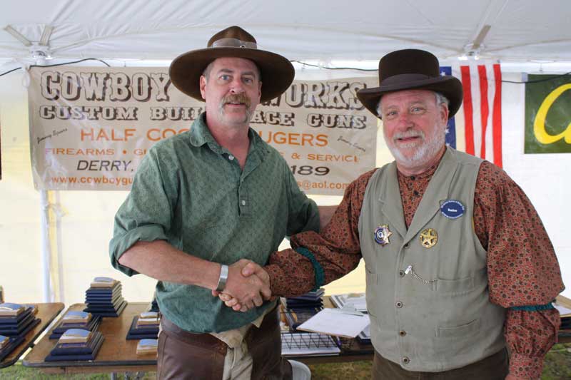 Match Sponsor Jimmy Spurs (Cowboy Gunworks) with Match Director Yankee.